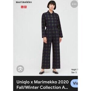 Uniqlo X Marimekko Dots 2 PC Flannel Outfit Pants Top M/L